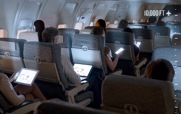 Využívání telefonů v letadlech
