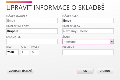 Vyzvánění pro Windows Phone