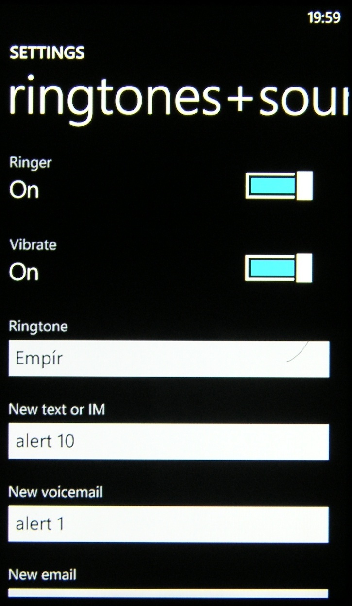 Vyzvánění pro Windows Phone