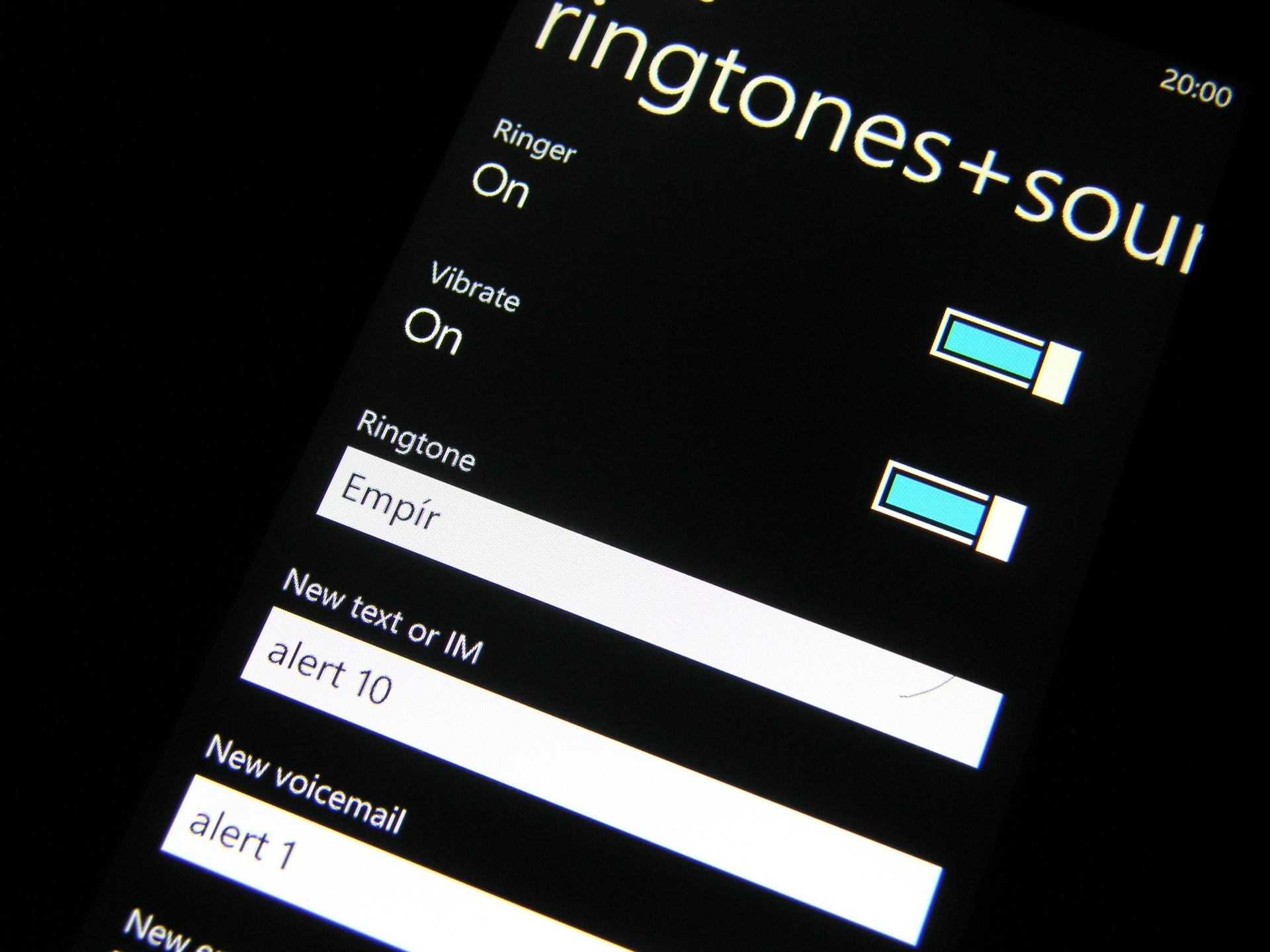 Vyzvánění pro Windows Phone