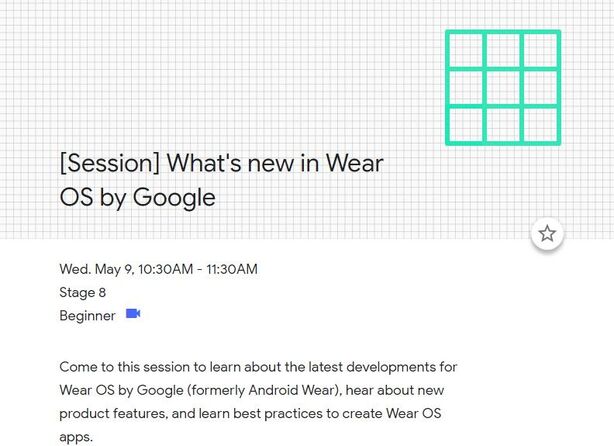 Wear OS na Google I/O