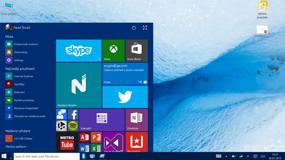 Windows 10 - lednové vydání