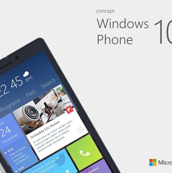 Windows 10 koncept