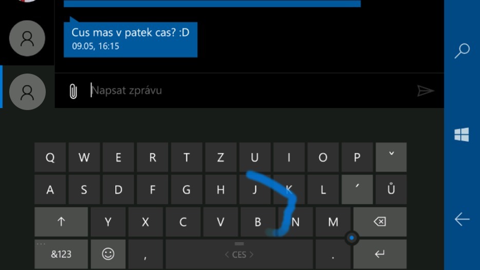Windows 10 Mobile WordFlow