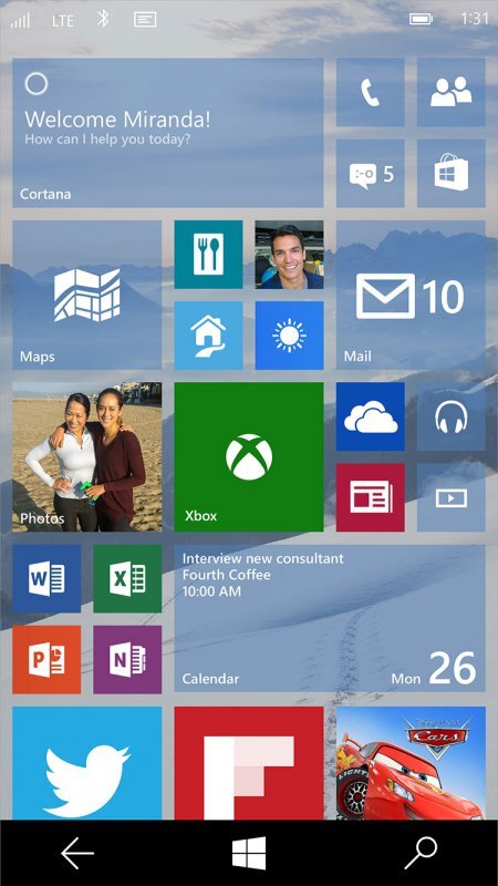 Windows 10 na telefonu
