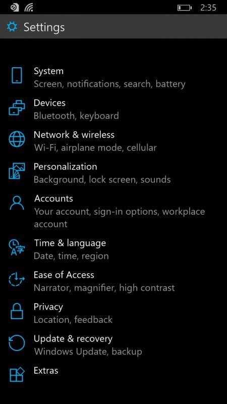 Windows 10 pro telefony