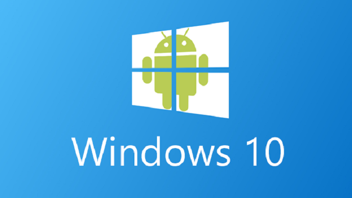 Windows + Android logo