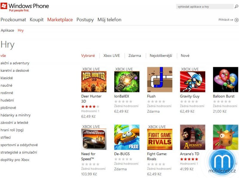 Windows Phone Marketplace