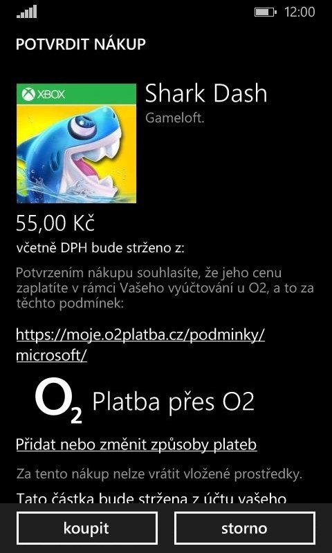 Windows Phone Store o2