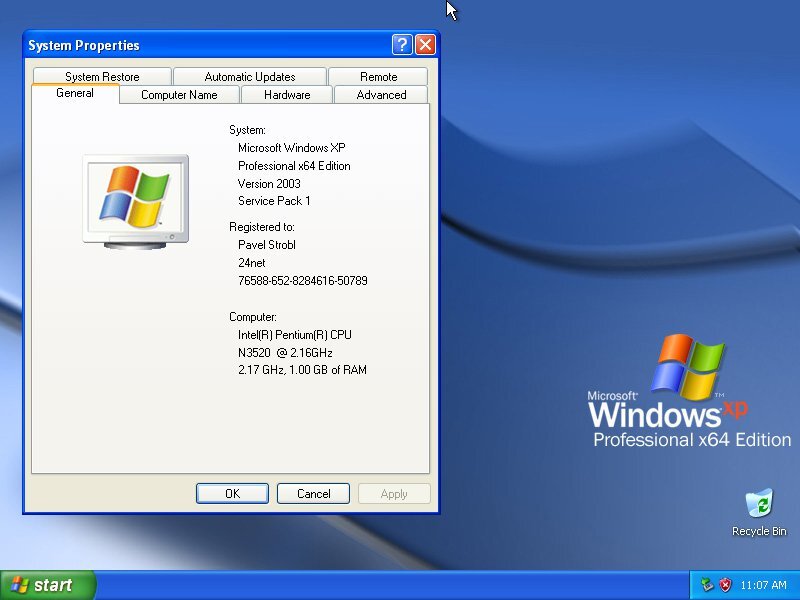 Windows XP Professional x64 edition