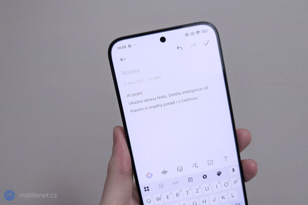 Xiaomi - AI psaní