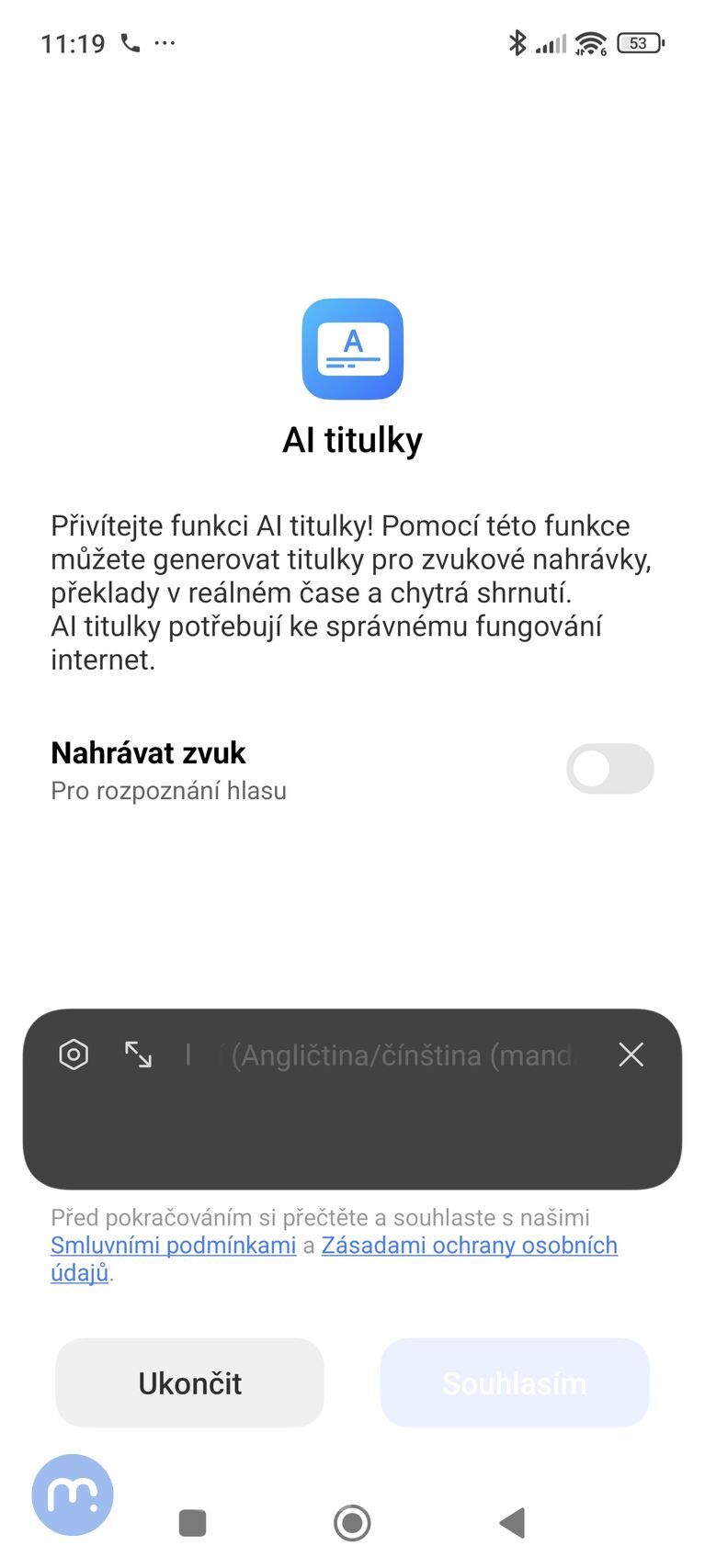 Xiaomi - AI tlumočník