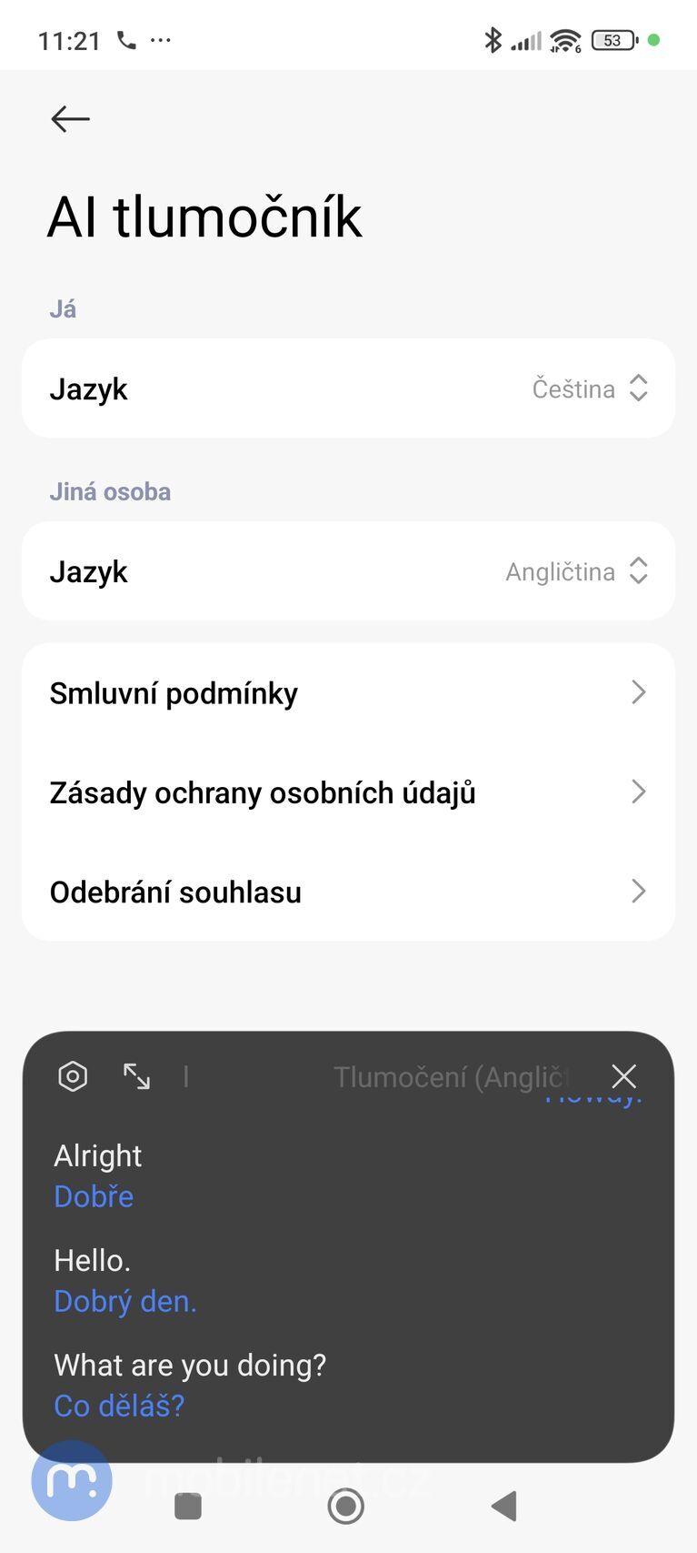 Xiaomi - AI tlumočník