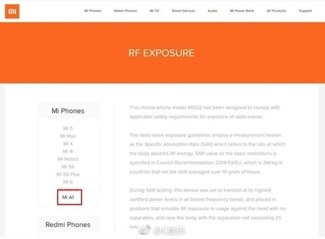 Xiaomi Mi A1