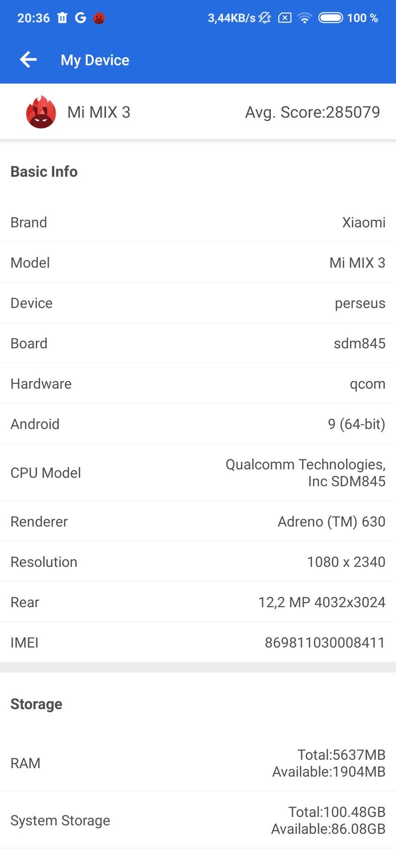 Xiaomi Mi MIX 3