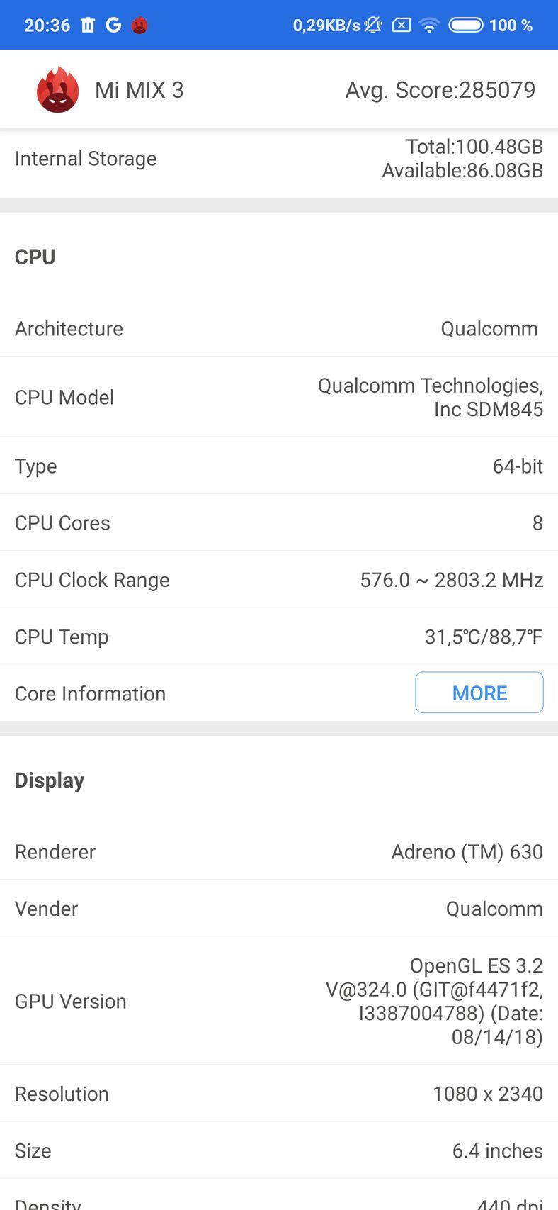 Xiaomi Mi MIX 3