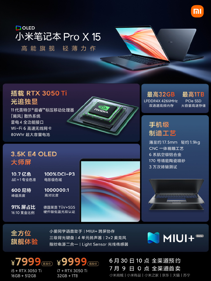 Xiaomi Mi Notebook Pro X