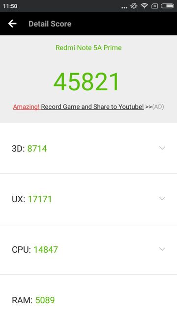 Xiaomi Redmi Note 5A Prime