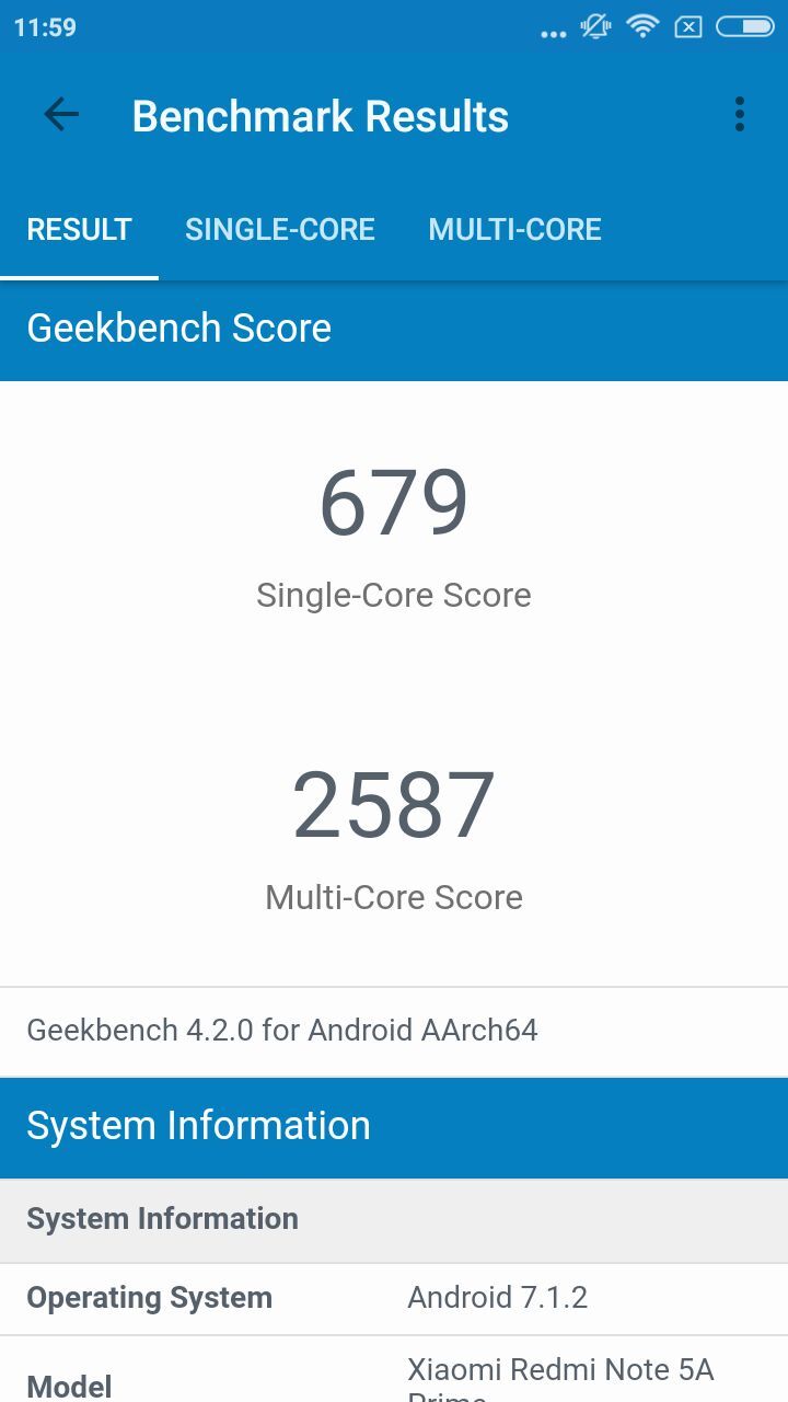 Xiaomi Redmi Note 5A Prime