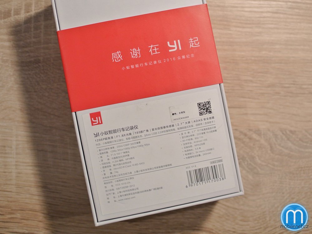 Xiaomi Yi Dashboard Camera