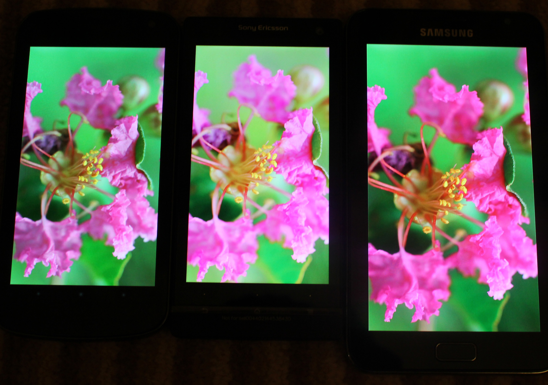 Xperia S, Galaxy Nexus, Galaxy Note