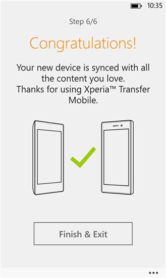 Xperia™ Transfer Mobile