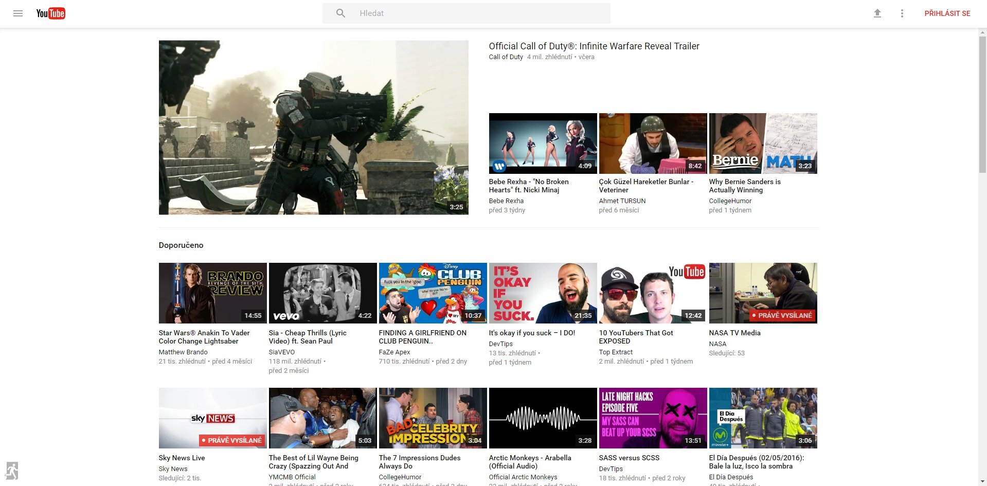 YouTube v Material Designu