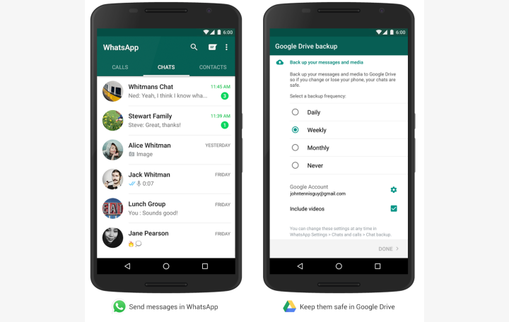 Zálohování WhatsApp do Google Drive