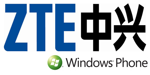 ZTE a Windows Phone 7 logo