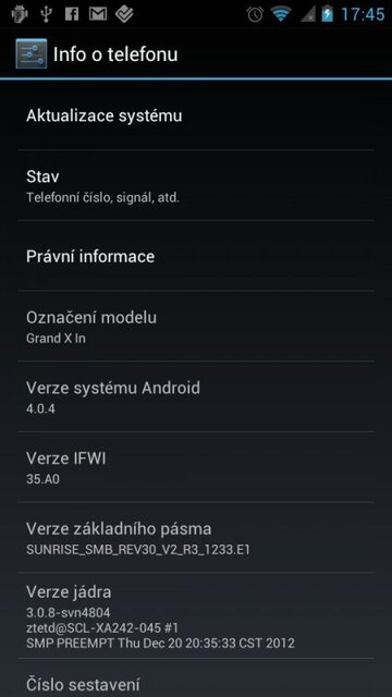 ZTE Grand X IN