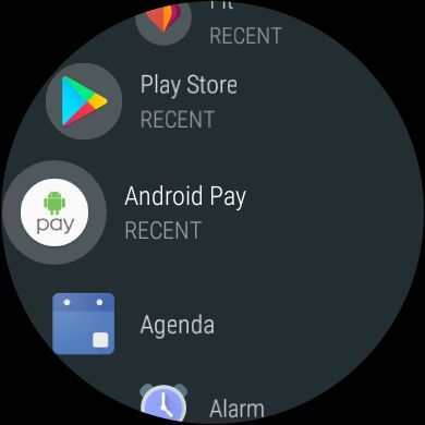 Android Pay na Android Wear