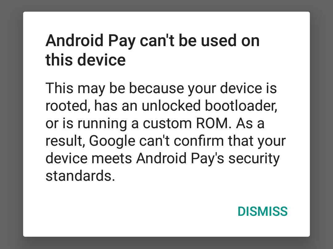 Android Pay root