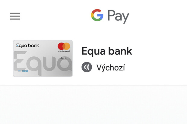 Equa bank spustila platby skrze Google Pay