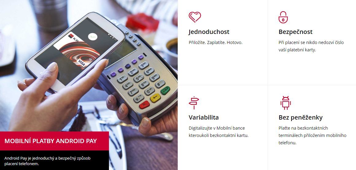 Komerční banka - Android Pay