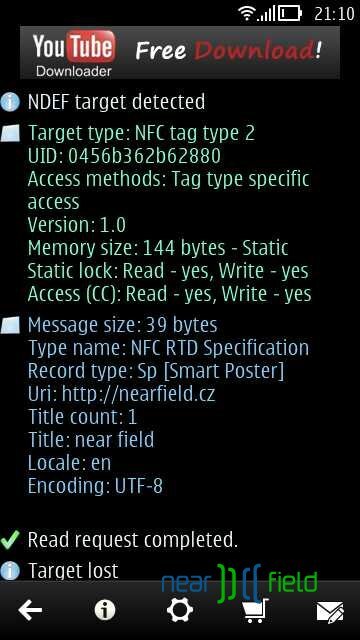 NFC Interactor pro Symbian