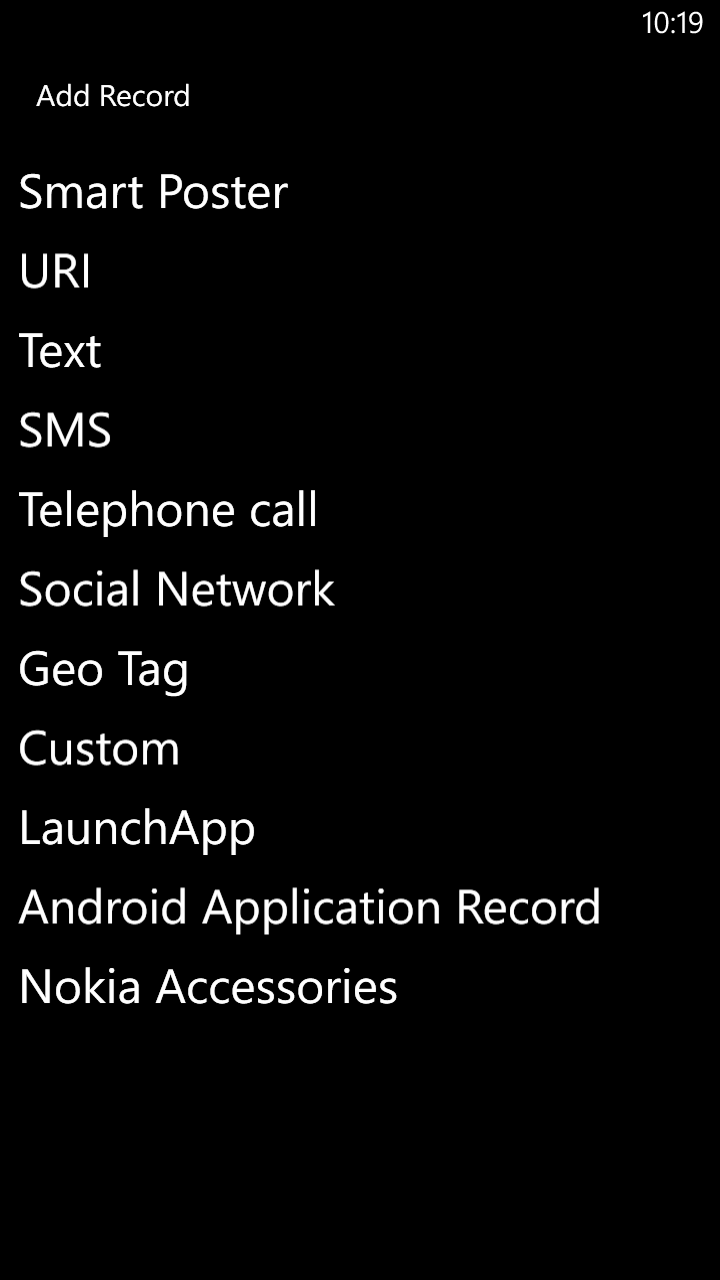 NFC Interactor pro Windows Phone 8