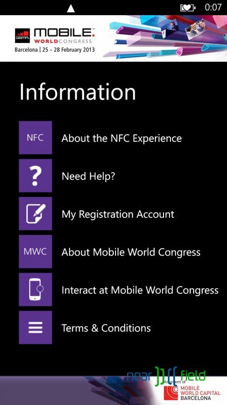 NFC visačka pro Windows Phone