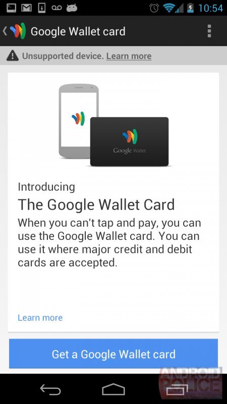 Platební karta Google Wallet