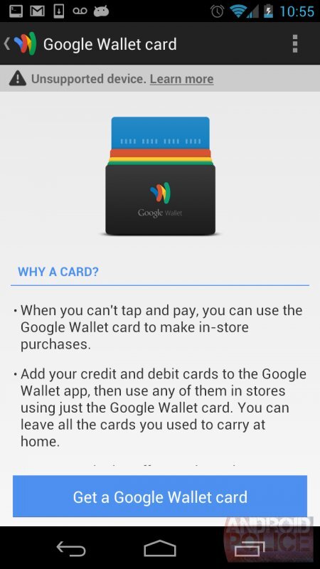Platební karta Google Wallet