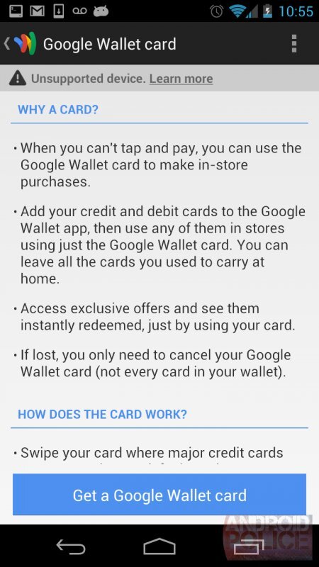 Platební karta Google Wallet