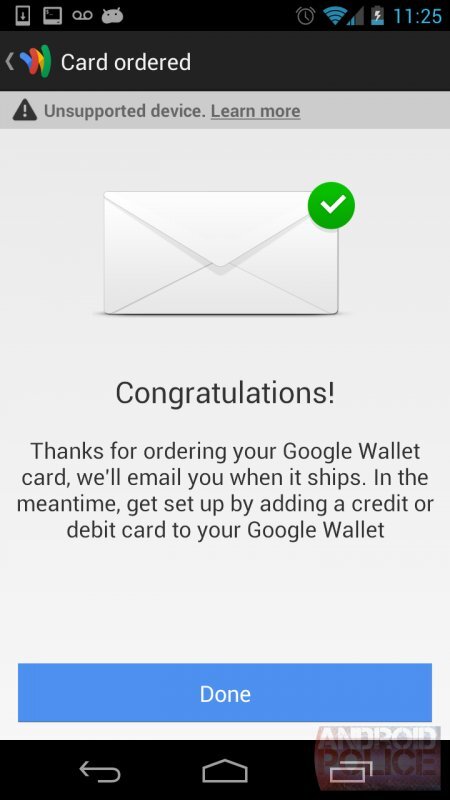 Platební karta Google Wallet