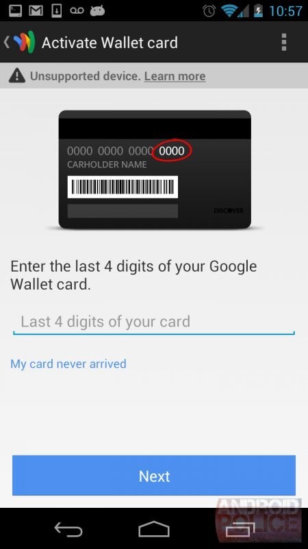 Platební karta Google Wallet