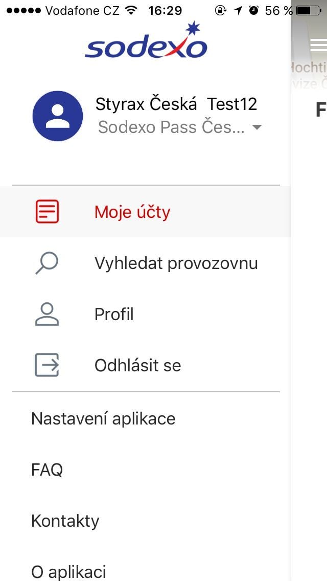 Sodexo Mobilní Platba