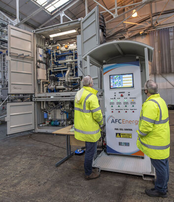 AFC Energy vodíkový generátor