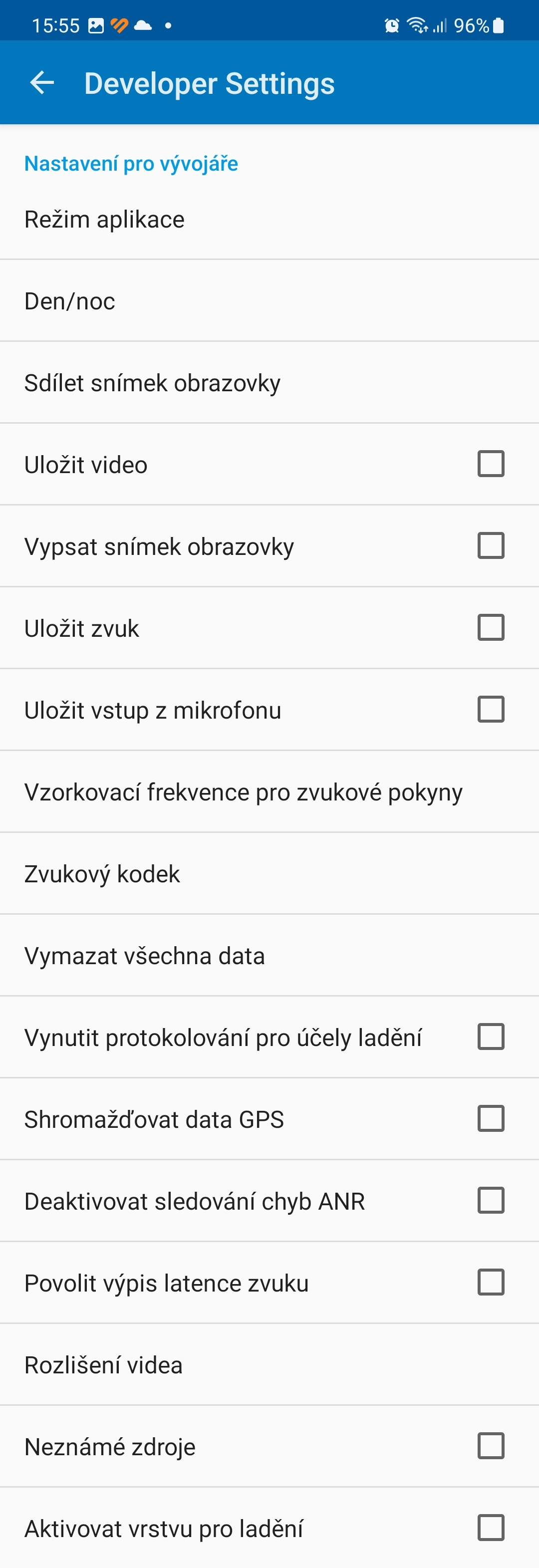 Android Auto nastavení