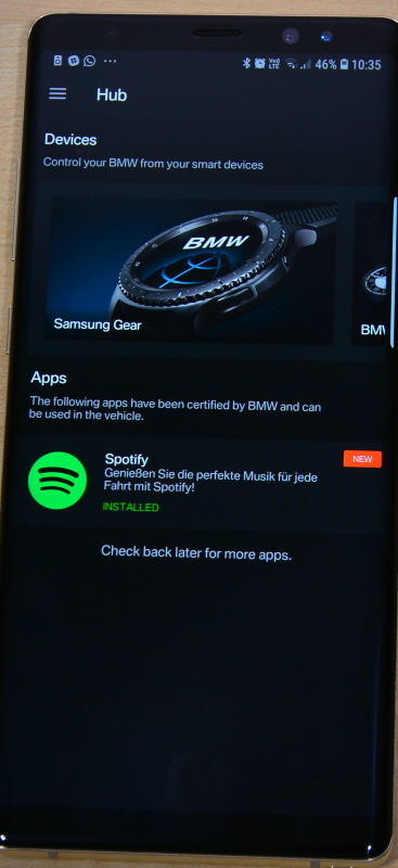 Aplikace BMW Connected