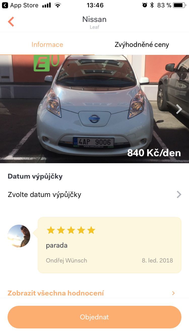 Aplikace HoppyGo na iOS