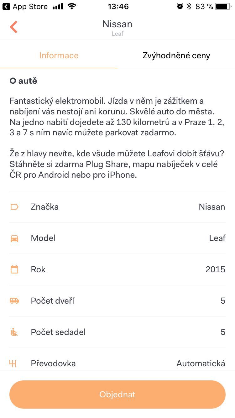 Aplikace HoppyGo na iOS