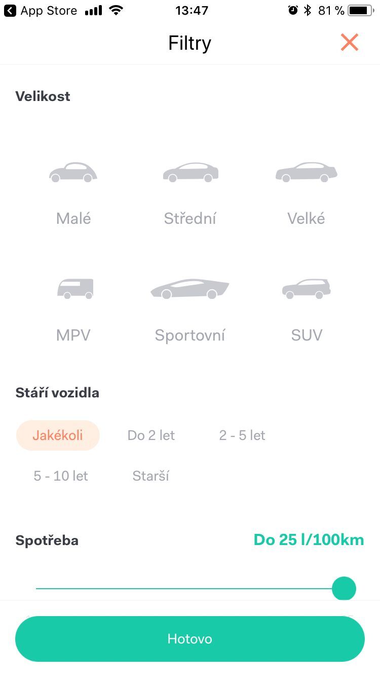 Aplikace HoppyGo na iOS