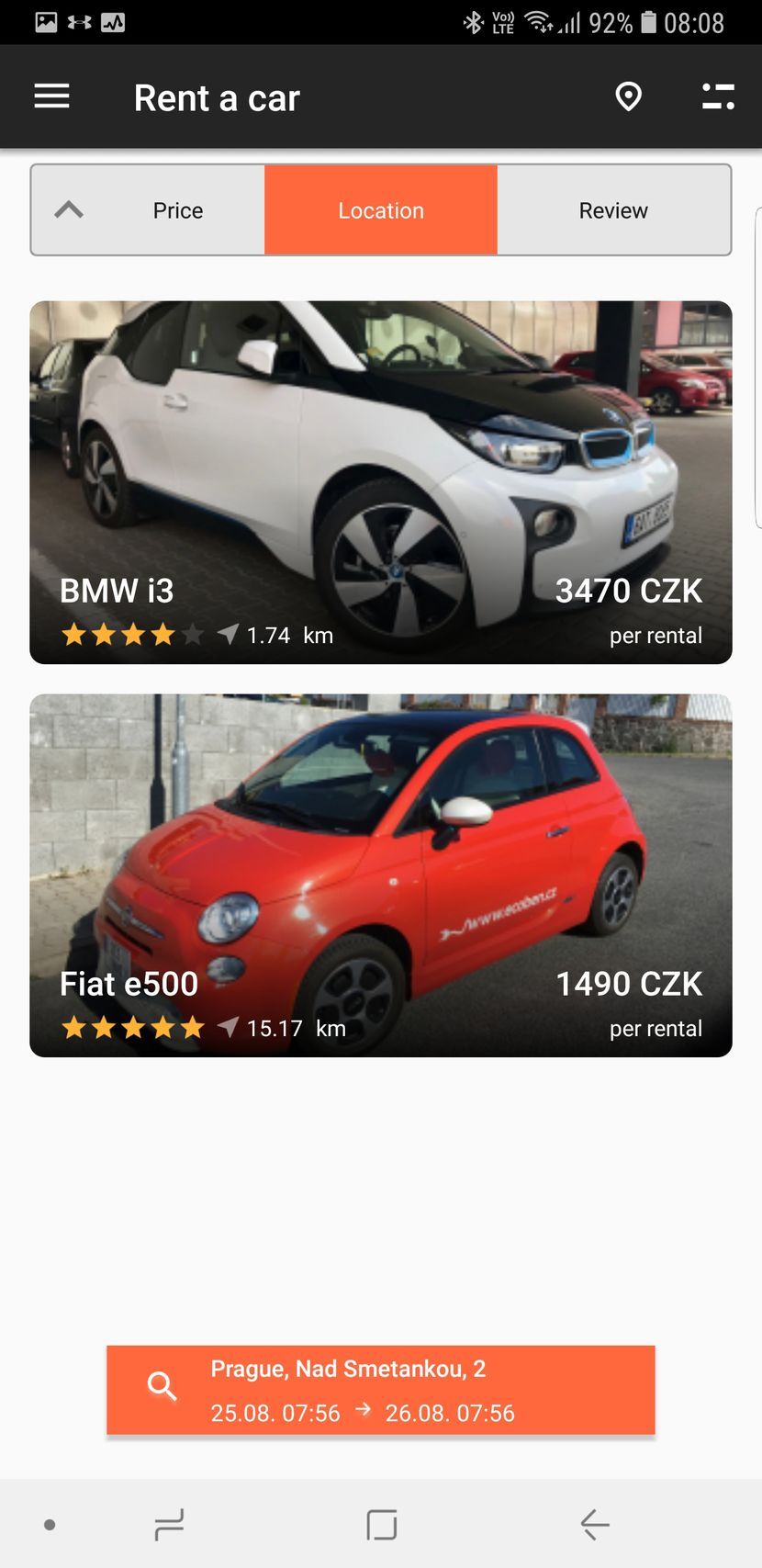 Aplikace HoppyGo pro Android